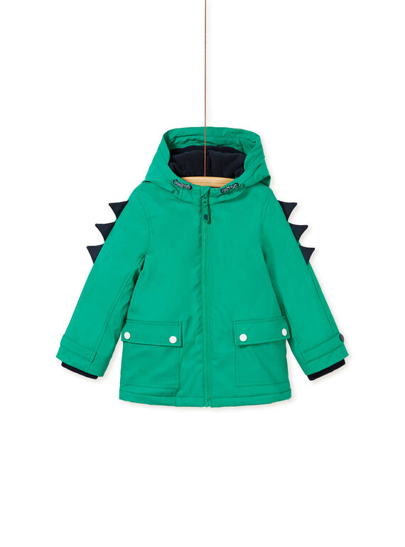 Imperméable gomme vert animation capuche enfant garçon KOGROIMP2 / 20W902J1D59G623